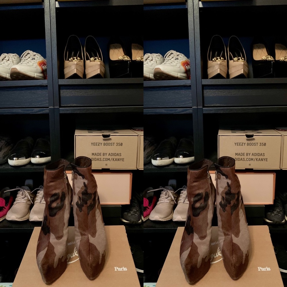 Christian Louboutin Ciara In Camouflage Booties - Picture 3 of 8